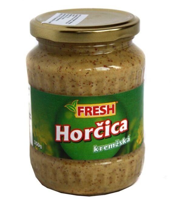 Fresh Horcica Kremzska 350g/12.3oz Brown Mustard from Slovakia