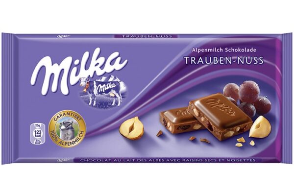 Milka Whole Hazelnuts Chocolate 100 gr (3.52)
