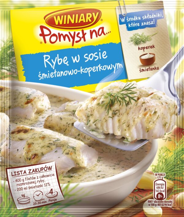 Winiary Fish in Dill Cream Sauce / Pomysł na Rybę w Sosie Śmietanowo-Kopekowym 27g.