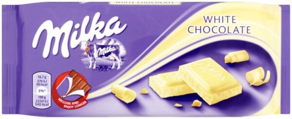 Milka White Chocolate Confection 100g./3.52oz