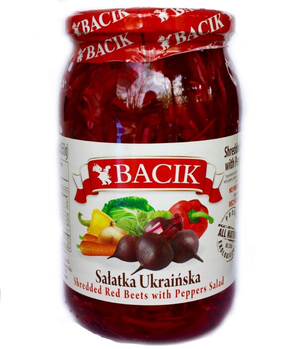 Bacik Ukrainian Salad Shredded Red Beets with Peppers Salad 850g/30oz (W)