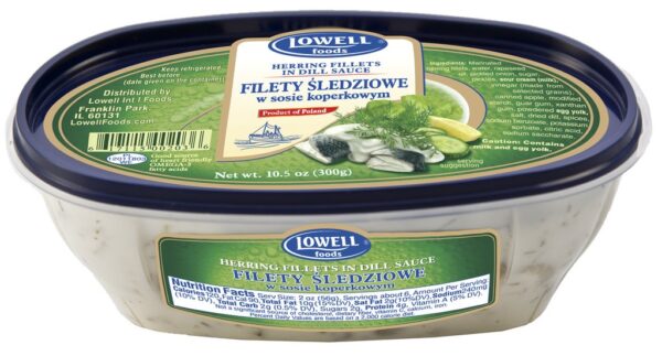 Lowell Herring Fillets in Dill Sauce 300g/10.5oz