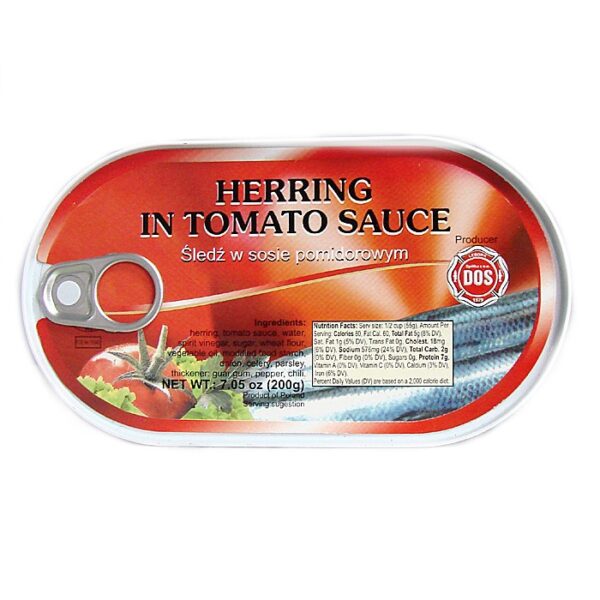 DOS Herring Fillets in Tomato Sauce 200g/7.05oz