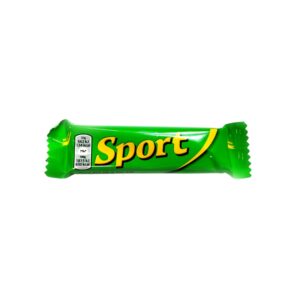 Sport Szelet Chocolate Bar 31g, a Hungarian classic with a rich cocoa flavor and a touch of rum aroma, wrapped in its signature packaging.