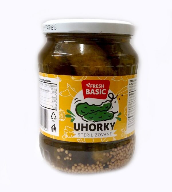 Fresh Basic Uhorky Sterilizovane / Pickles 720ml