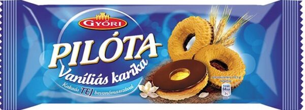 Vanilla Hoop Biscuit with Milk Chocolate - Vanilias karika 150g