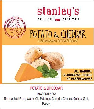 Stanley's Potato and Cheddar Pierogi 16 oz