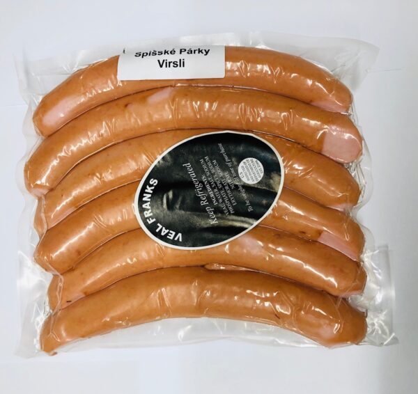 Veal Franks Spišské Párky / Virsli MIld Approx 1.7 lbs