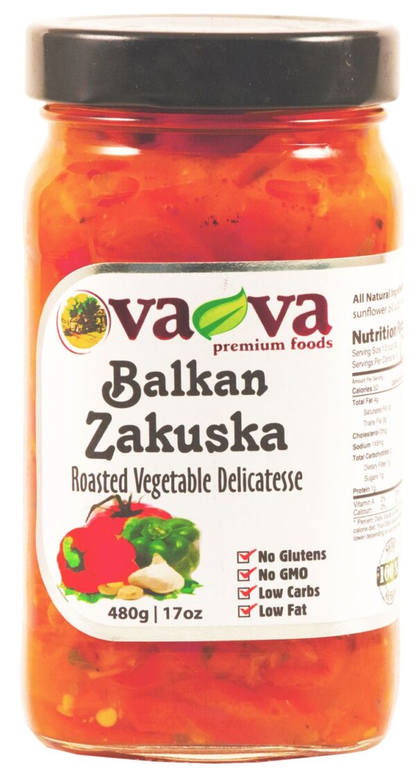 Balkan Zakuska, Roasted Vegetable Delicatesse Vava 480g