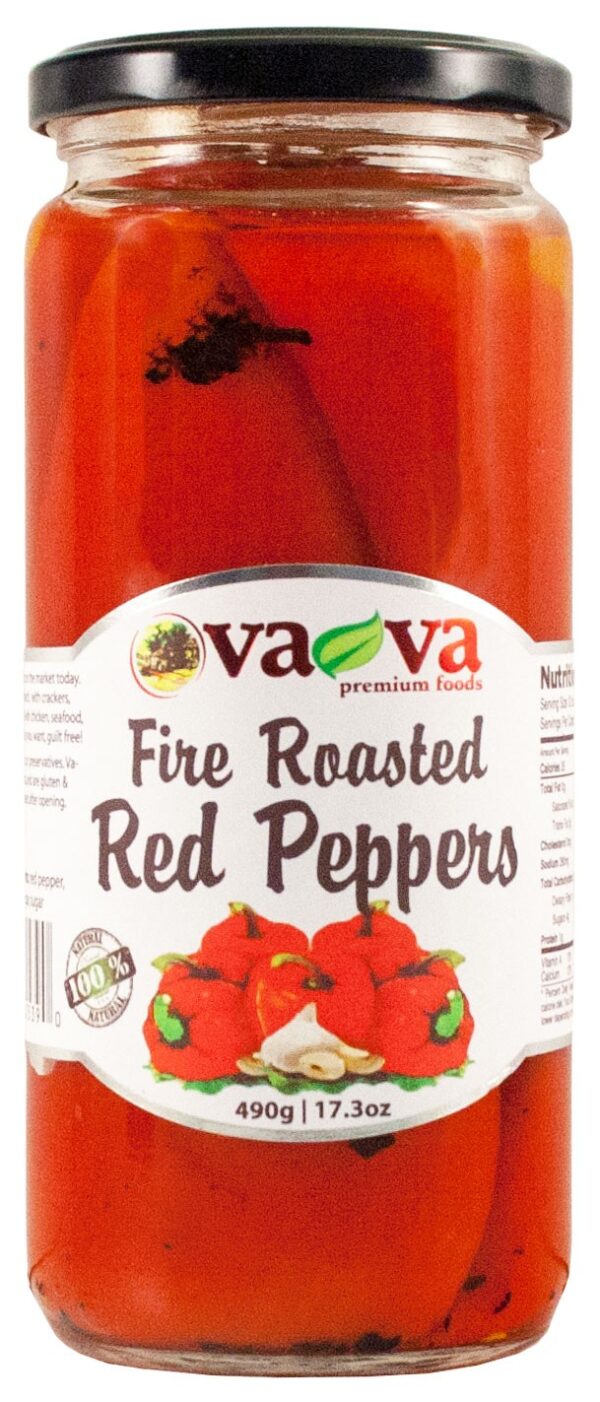 Fire Roasted Red Peppers 350g Vava