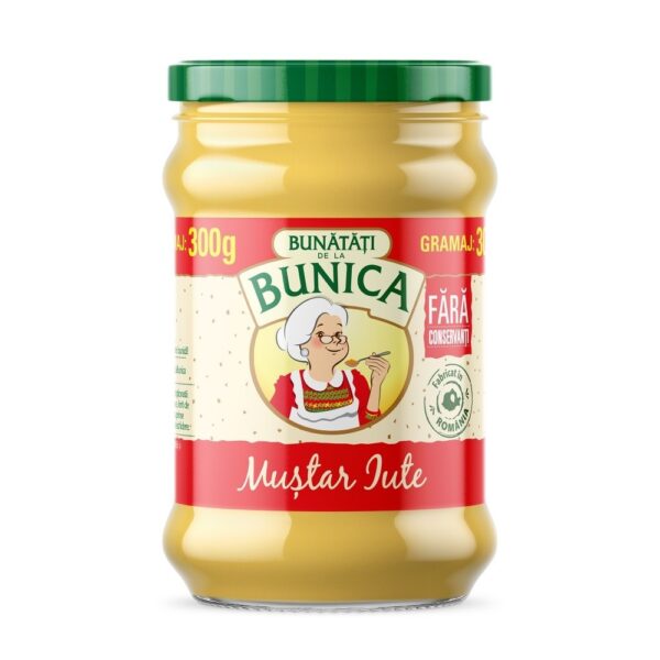 Romanian Hot Mustard, Bunatati Bunica Mustar Iute 300g