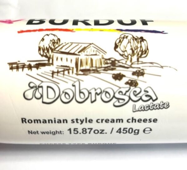 Branza de Burduf, Romanian Style Cream Cheese, Dobrogea Lactate, 15.8oz/450g