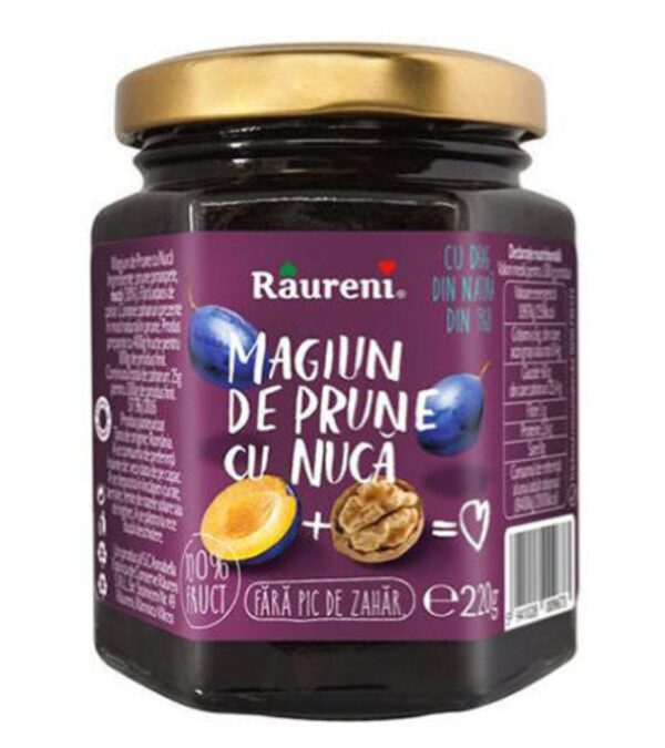 Raureni Plum Butter with Walnut, Magiun, 7.8oz/220g