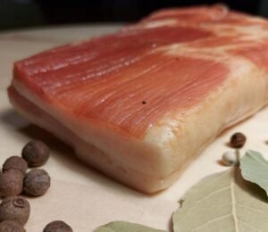 Pork Back Fat, Hungarian Smoked Fresh Bacon, Kenyerszalonna Approx. 0.5 - 0.8 lbs