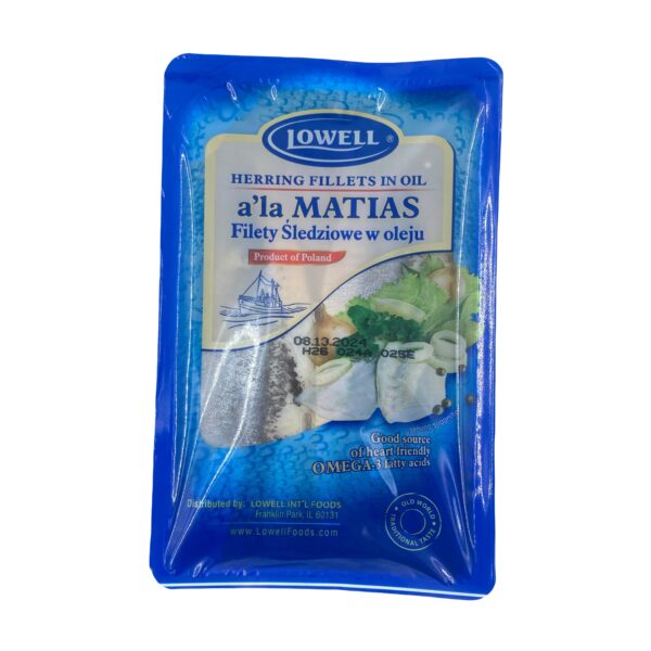 Lowell Herring Fillets in Oil a'la Matias 500g