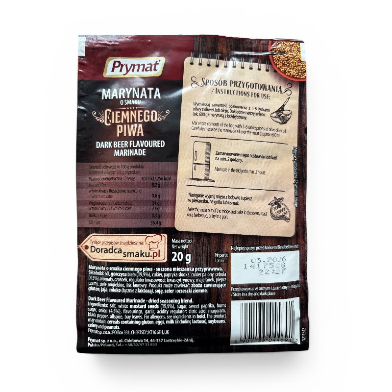 Dark Beer Marinade, Prymat, 20g - Image 2