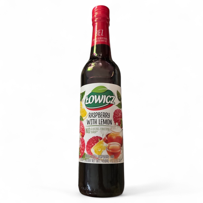 Lowicz Raspberry and Lemon Syrup 400ml (13.53 fl. oz)
