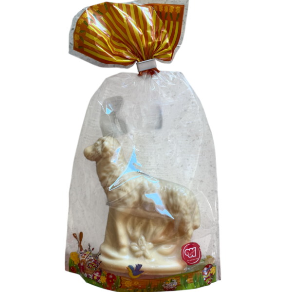 Easter Lamb Sugar Figure Stuffed with White Glaze 3.53oz - Image 3