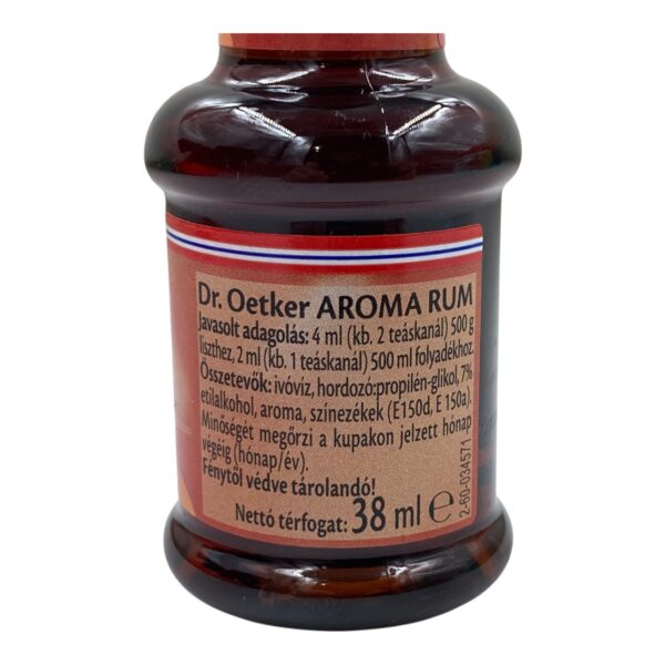 Dr. Oetker Rum Aroma – Baking Flavoring 38 ml - Image 2