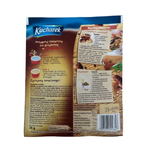 Mushroom Sauce Mix, Kucharek, 28g - Image 2