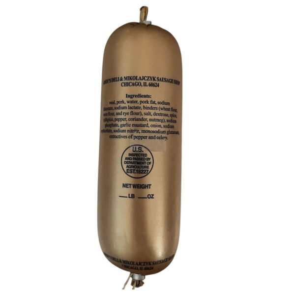 Baby Veal Bologna, 0.7lb, Andy's Deli - Image 2