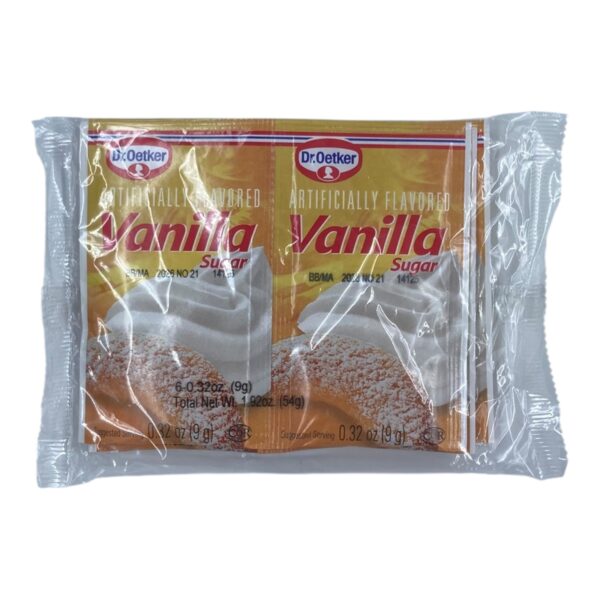 Dr. Oetker Vanilla Sugar, 6 Pack (6x9g - 54g Total)