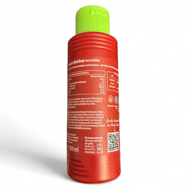 Tomato Ketchup Curry, Gewürz Ketchup, Hela 300ml - Image 2