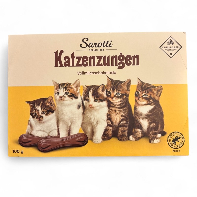 Milk Chocolate 'Cat Tongues', Katzenzungen, Sarotti