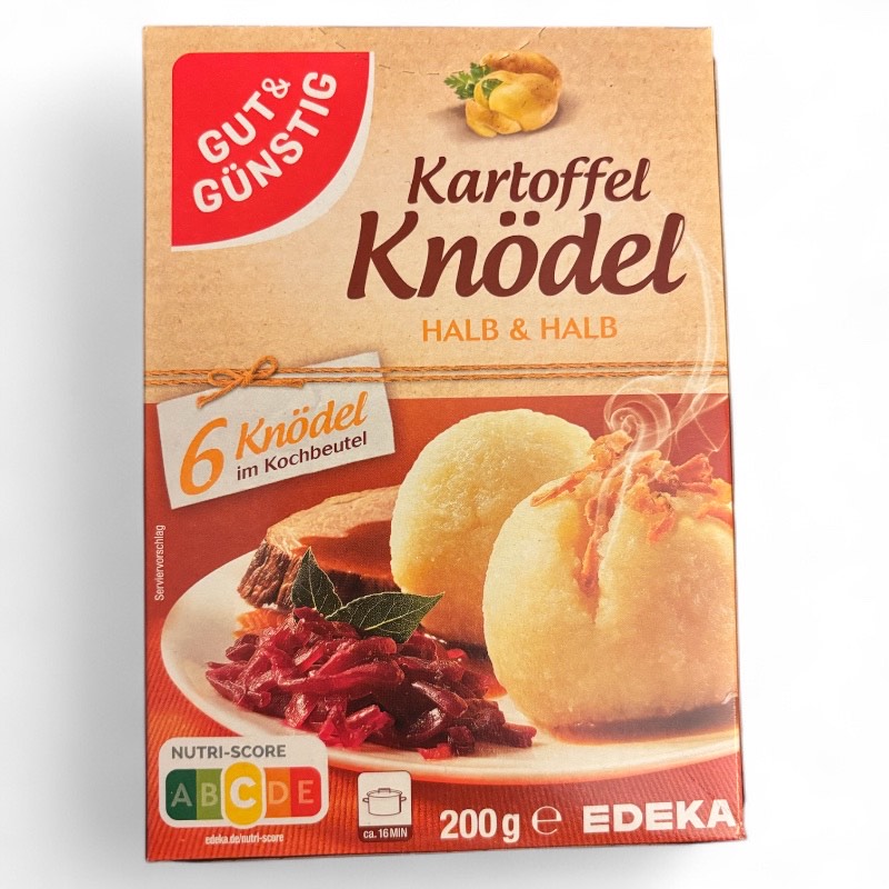 Potato Dumplings, Kartoffel Knödel Halb & Halb – 6 pieces, Gut&Günstig