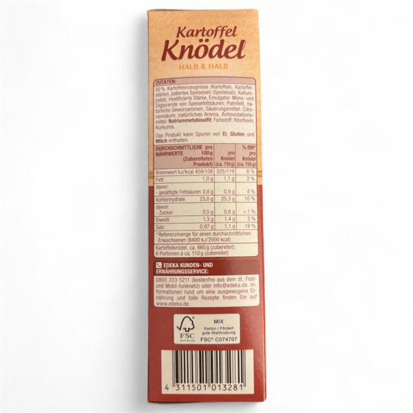 Potato Dumplings, Kartoffel Knödel Halb & Halb – 6 pieces, Gut&Günstig - Image 3