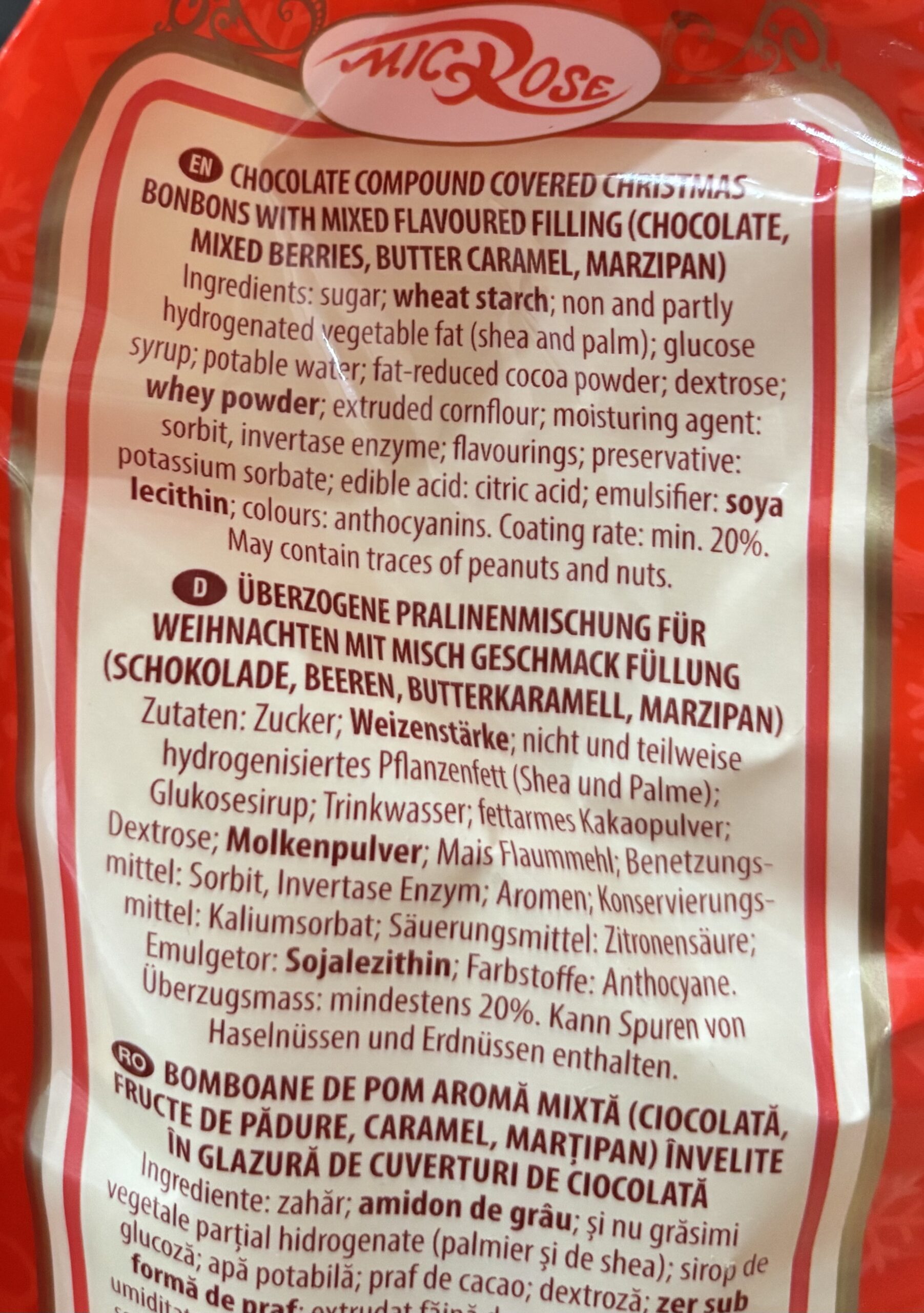 Microse Christmas Szaloncukor with Mixed Flavor, Salonky, Bomboane 300g - Image 2