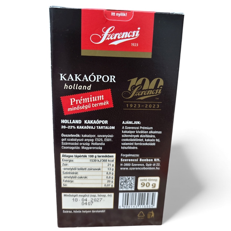 Szerencsi Holland Cocoa Powder, 90g - Image 2
