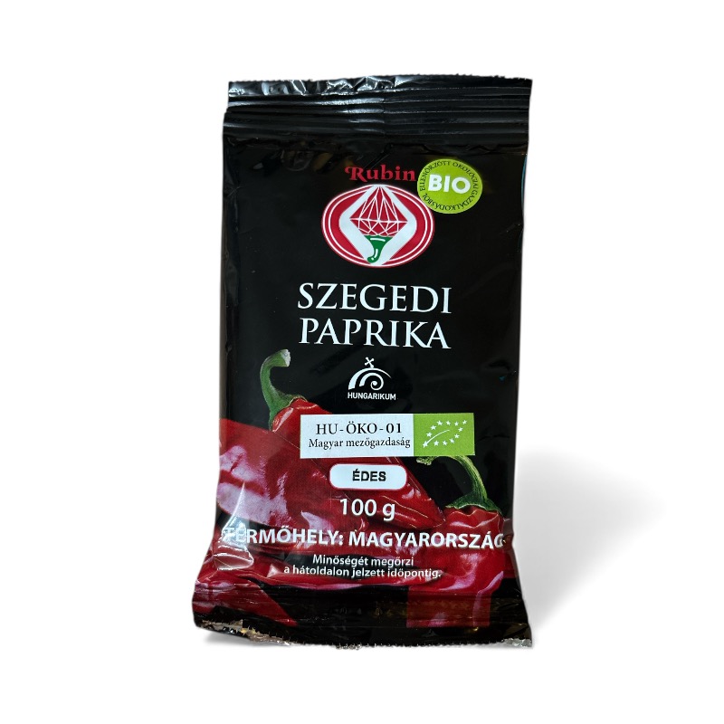 Hungarian Organic Sweet Paprika Powder, Rubin, 100g