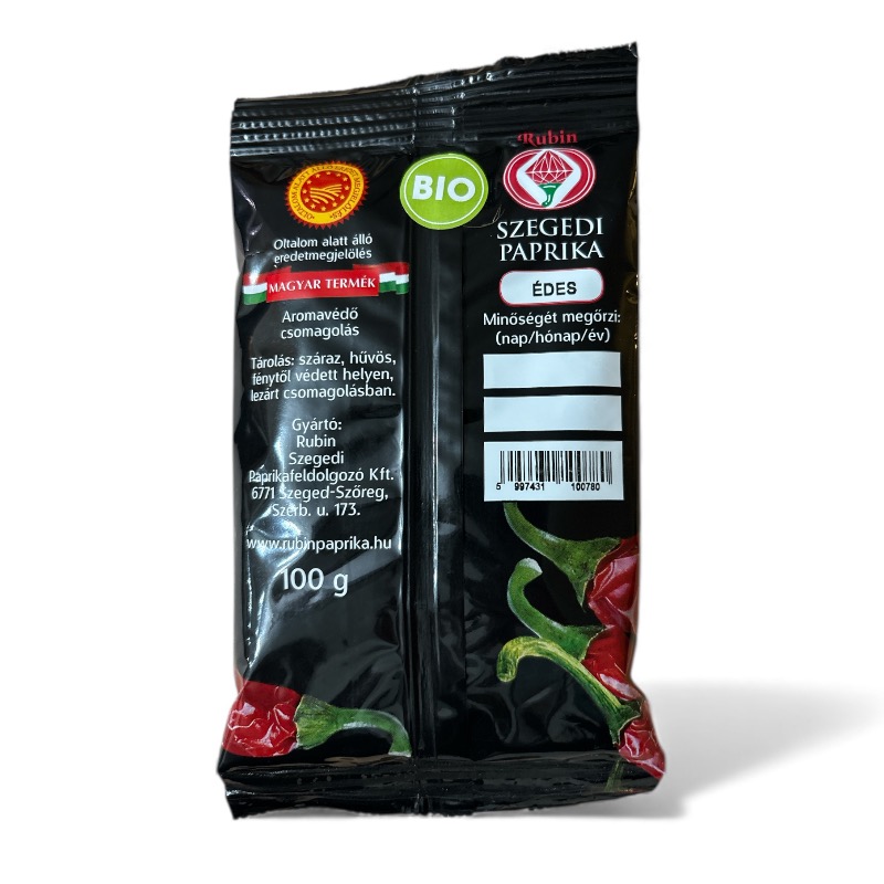 Hungarian Organic Sweet Paprika Powder, Rubin, 100g - Image 2