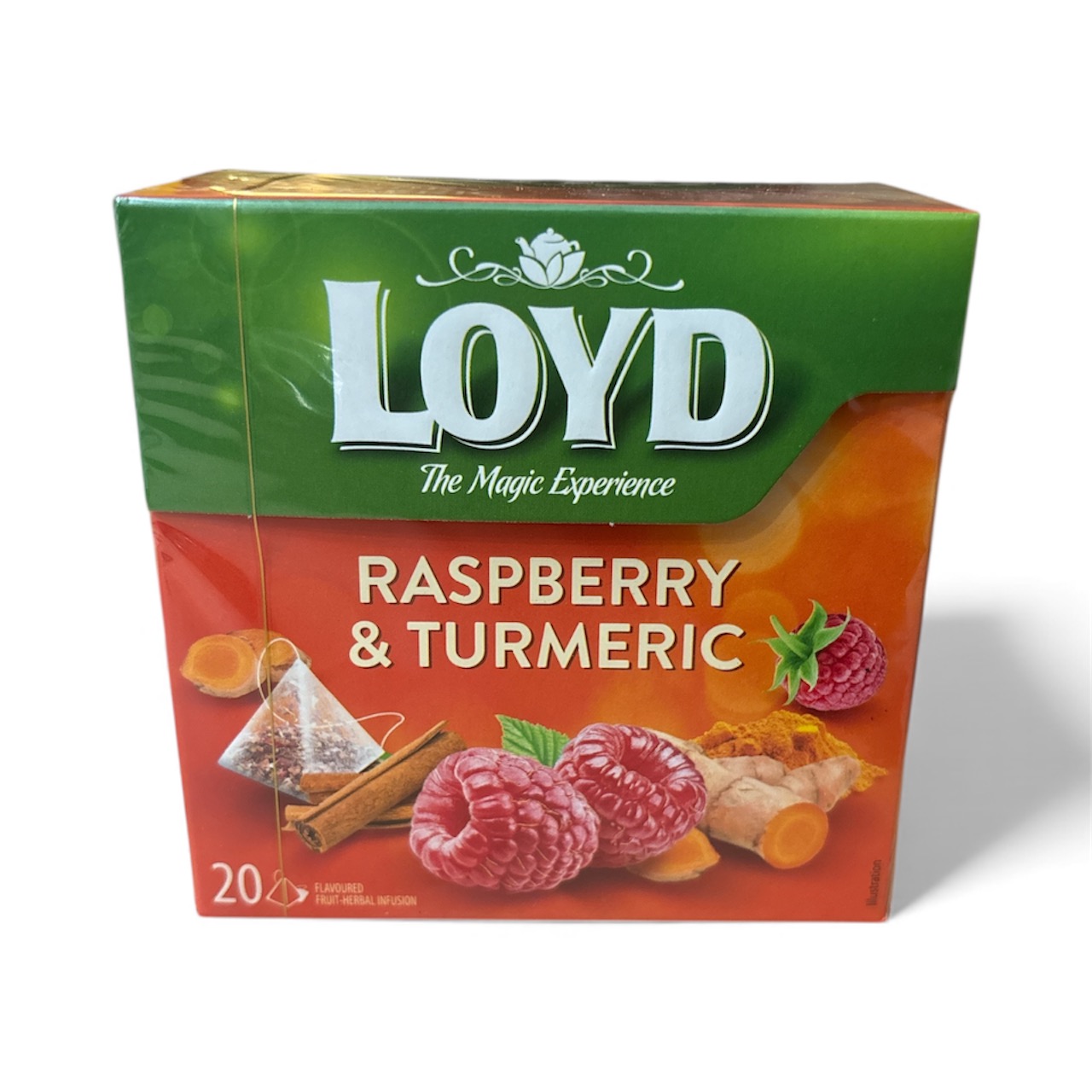 Raspberry Fruit Herbal Tea with Turmeric and Cinnamon, Loyd