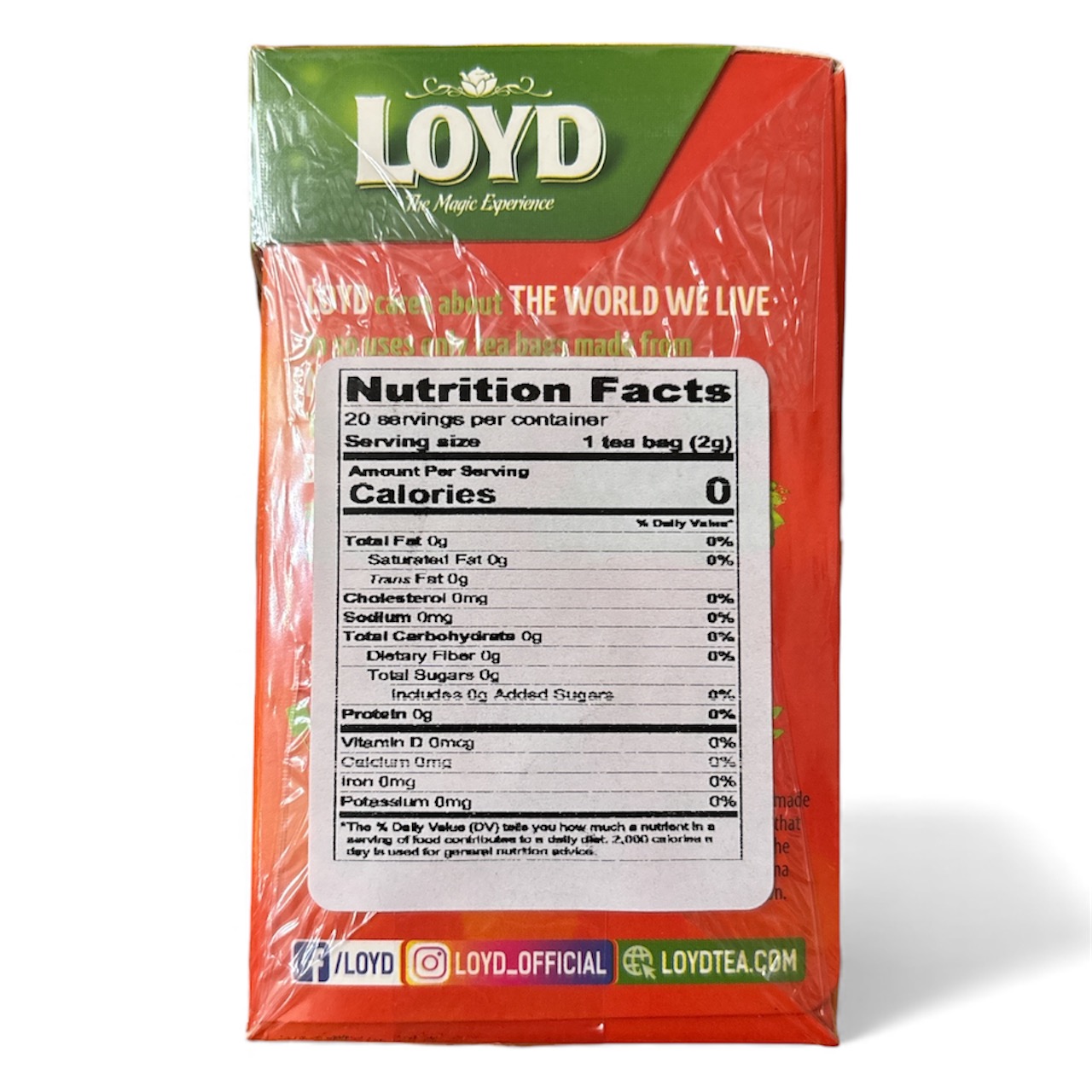 Raspberry Fruit Herbal Tea with Turmeric and Cinnamon, Loyd - Image 2