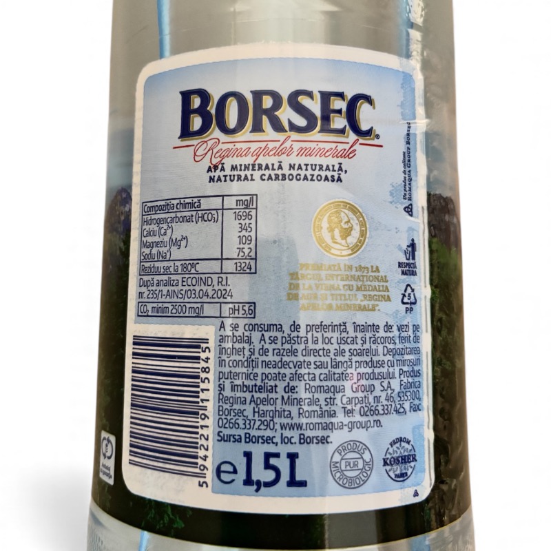 Borsec, Mineral Natural Sparkling Water, 1.5l - Image 2