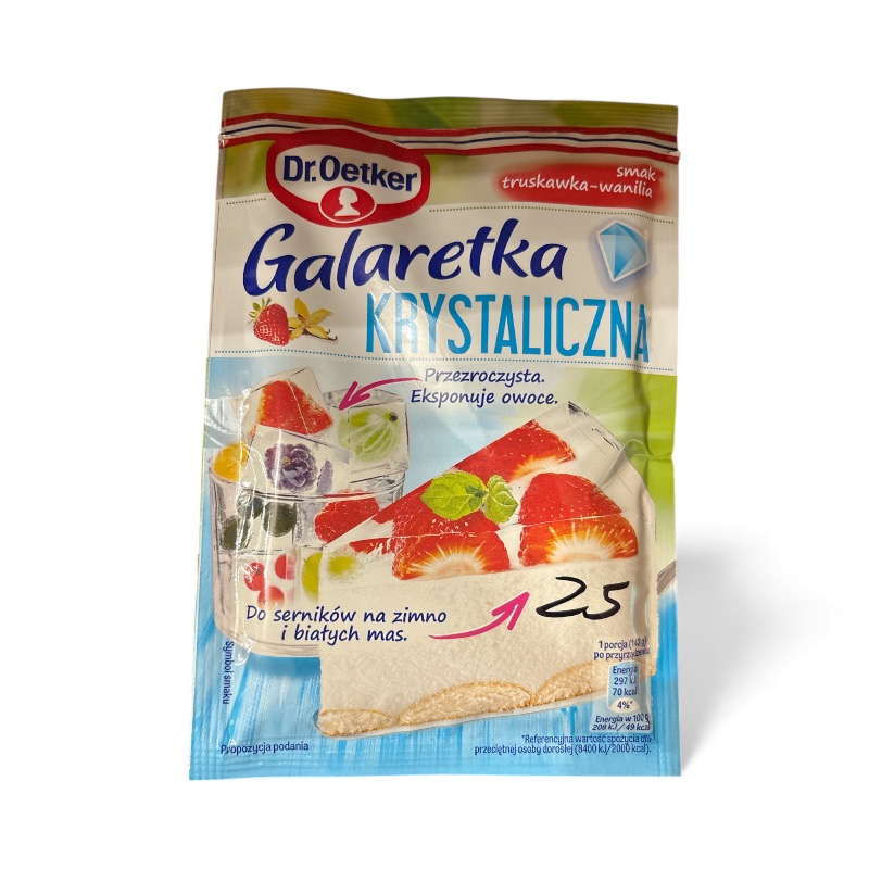 Dr. Oetker Clear Jelly Powder Strawberry/Vanilla 72g