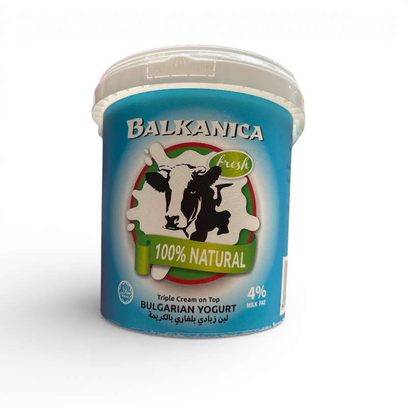 Bulgarian Yogurt, Balkanica, 2.2 lb – Triple Cream, 4% Milk Fat