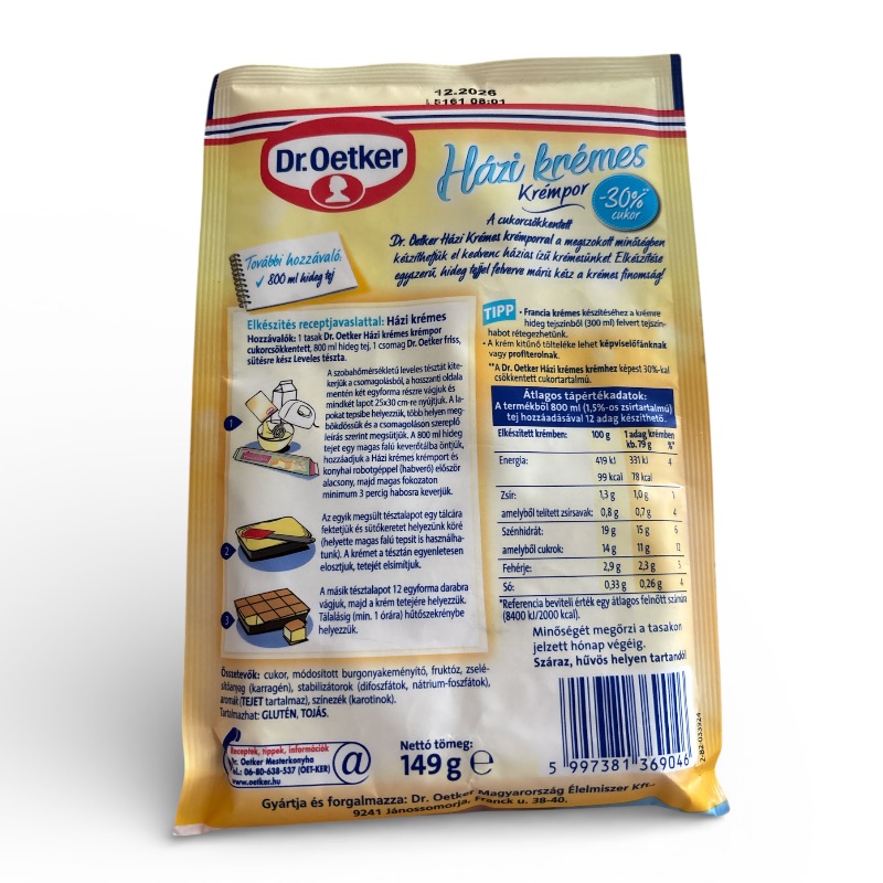 Dr. Oetker Házi Custard Powder 149g - Image 2