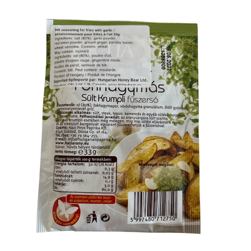 HA Seasoning for French Fries with Garlic, 33g - Image 2