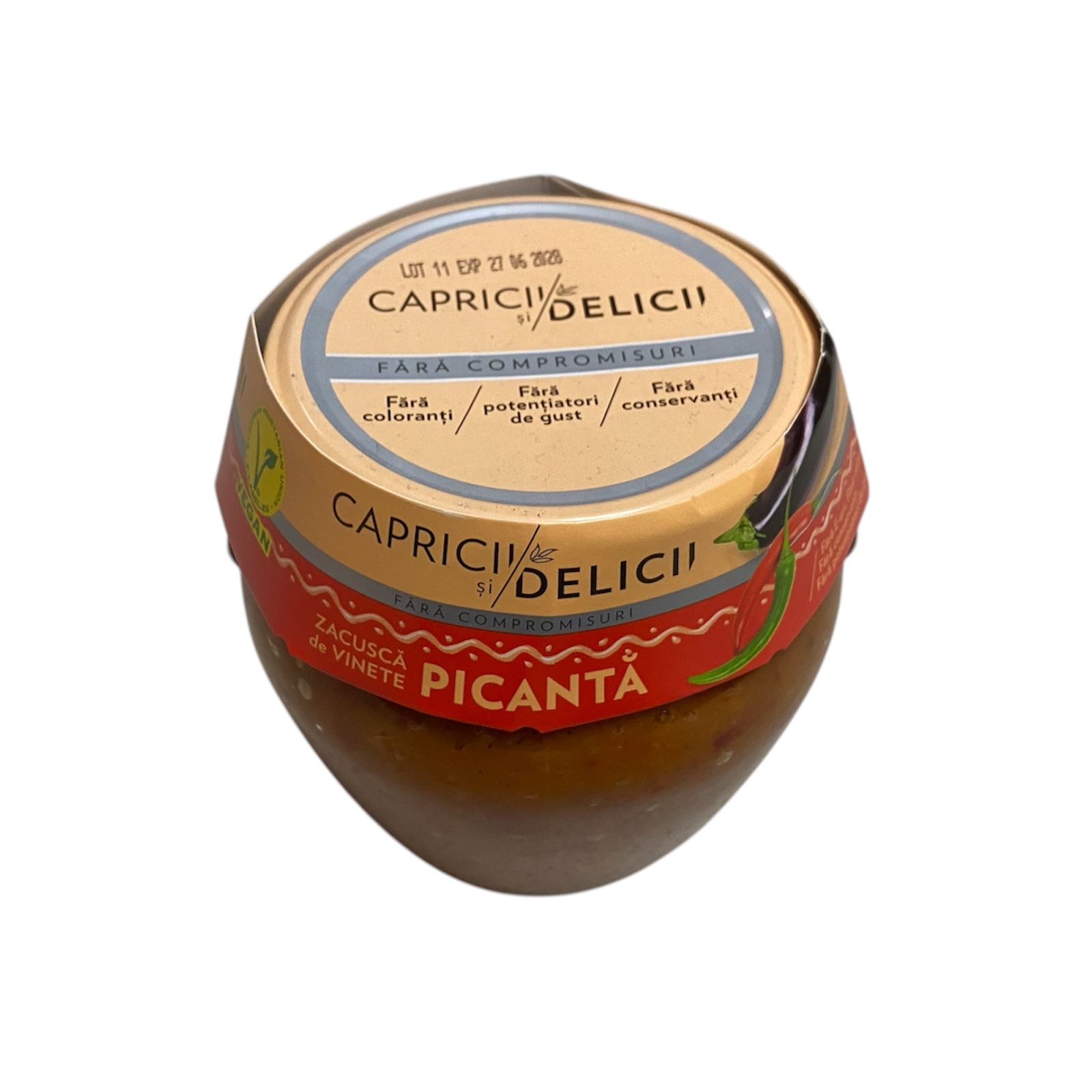 Spicy Eggplant Zacusca, Zacusca de Vinete Picanta, Capricii si Delicii