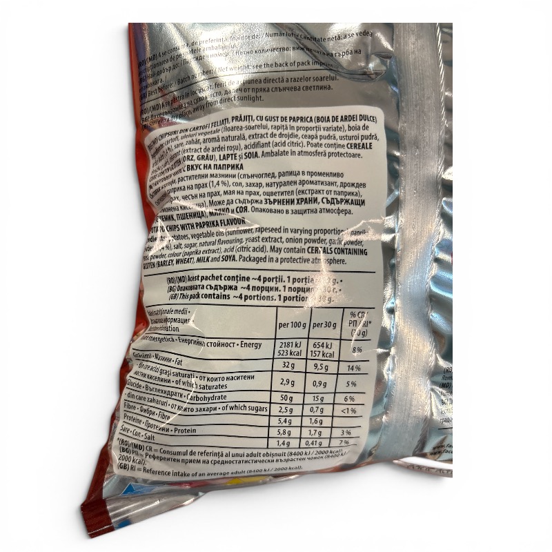 Chio Paprika Chips 125g - Image 2