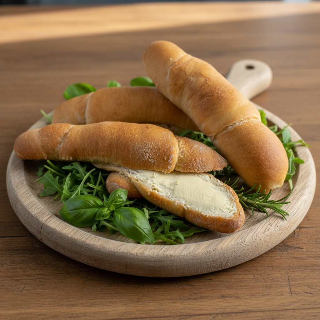 Handmade Bread Rolls, Rohliki, Rozki, Kifli 3pcs