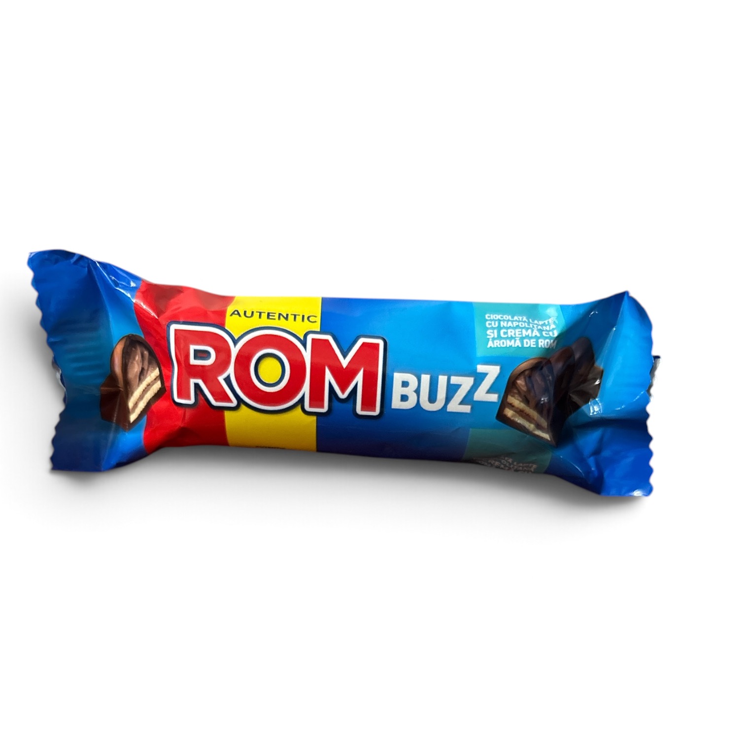 ROM Buzz Milk Chocolate with Wafer and Rum Cream, 50g