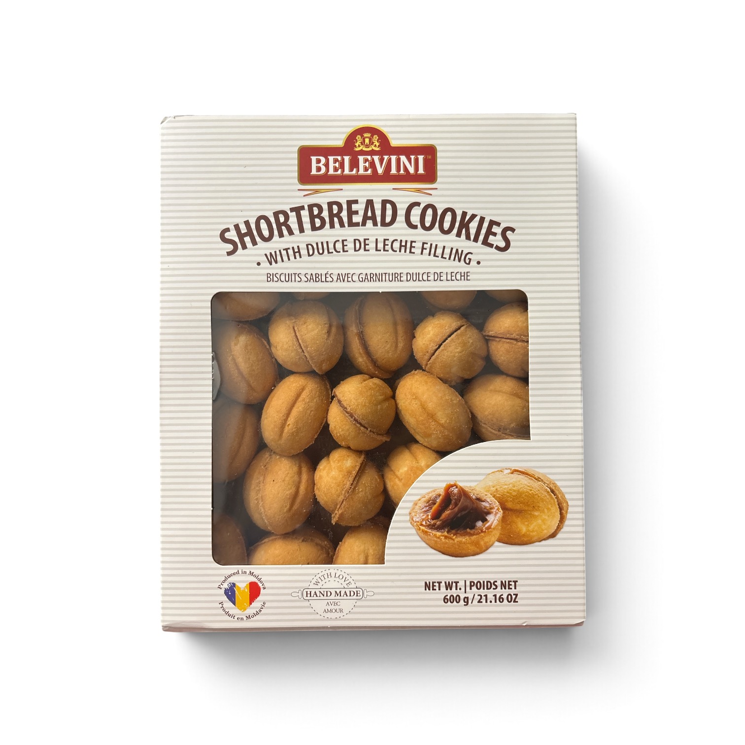 Shortbread Cookies with Dulce de Leche Filling, Belevini